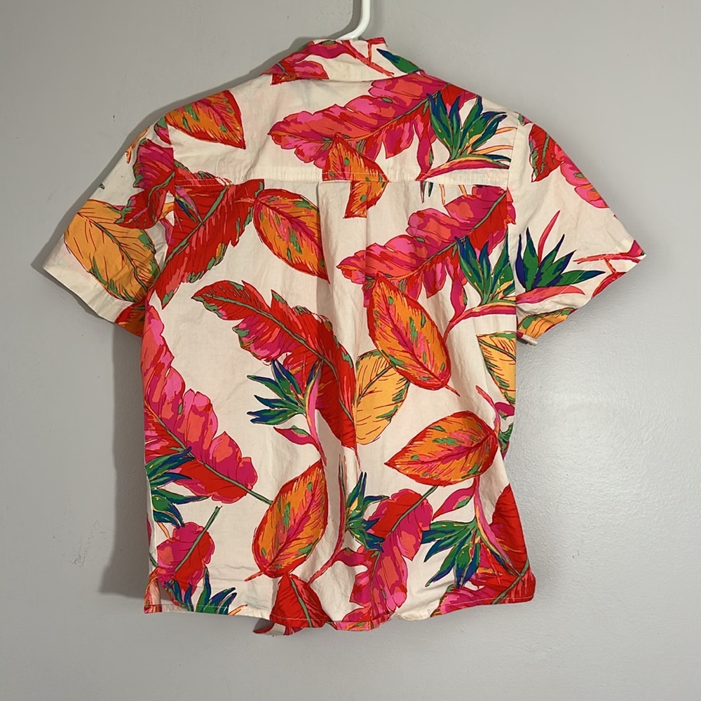 Nine West Tie-Front Button Down Shirt size S - Picture 6 of 7
